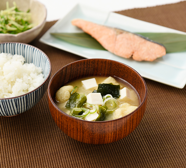 隠れごま油のお味噌汁