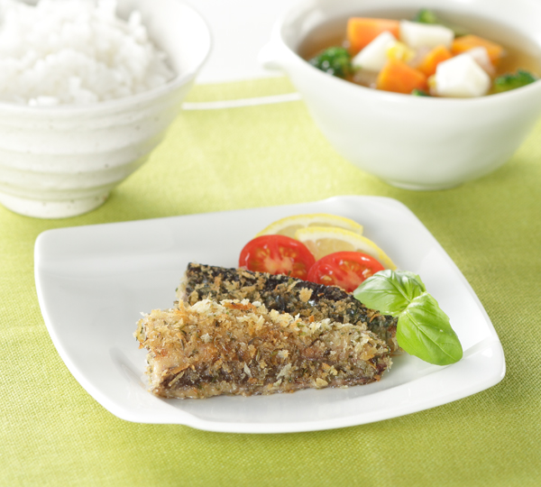 さんまのハーブパン粉焼き